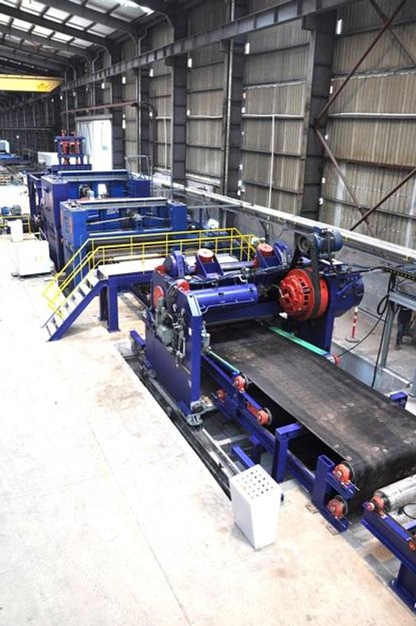 Used 2500mm x 25mm x 80,000 Lb Cut to Length Line