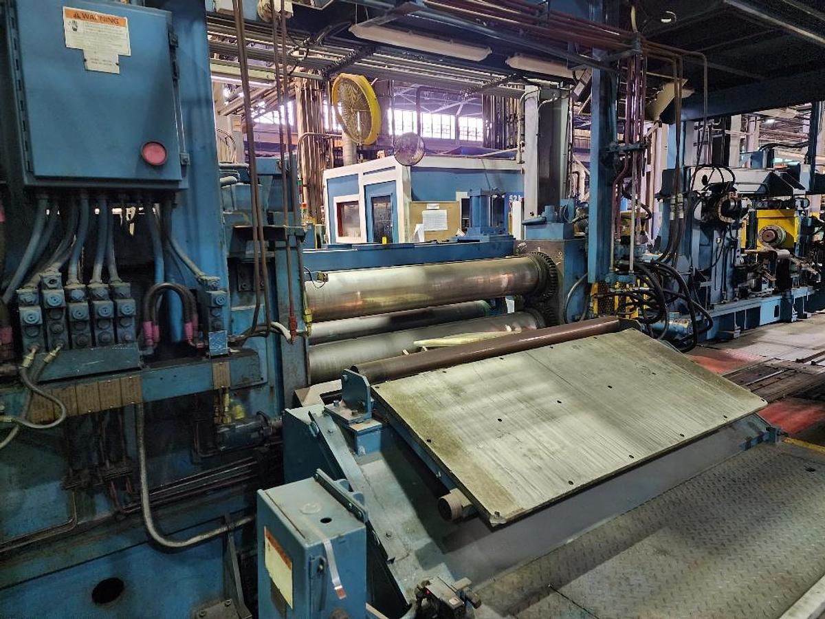 Used 52” x .100” x 35,000 Lb. Stamco Double-Loop Slitting Line