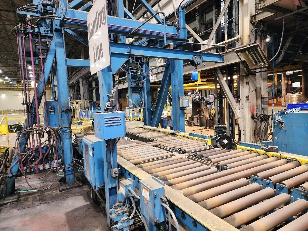 Used 72" OD x 10,000 Lbs. Stamco Banding Line