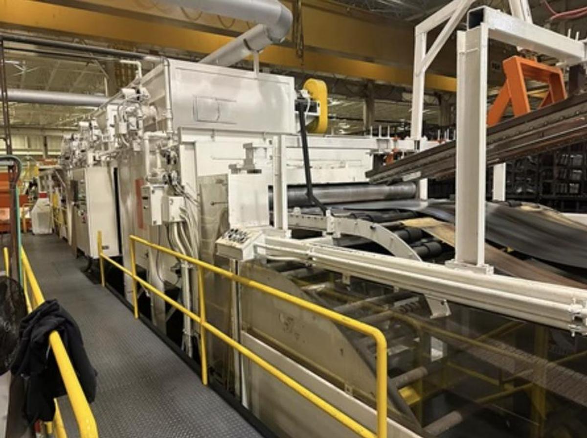 Used 68” x .032” x 45,000 lb Laminating / Bonding Adhesive Line