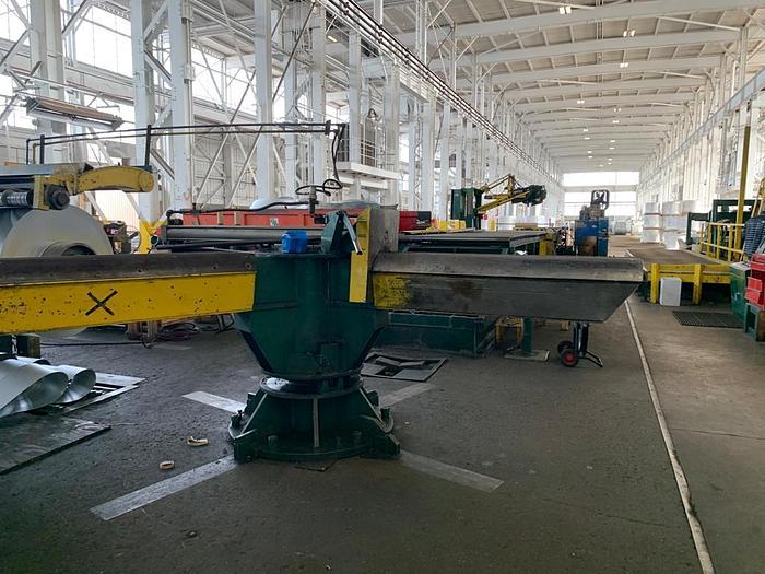 Used 60" x .250" x 40,000 Lbs. Paxson Dual Head Loop Slitting Line with Banding Line (Used)