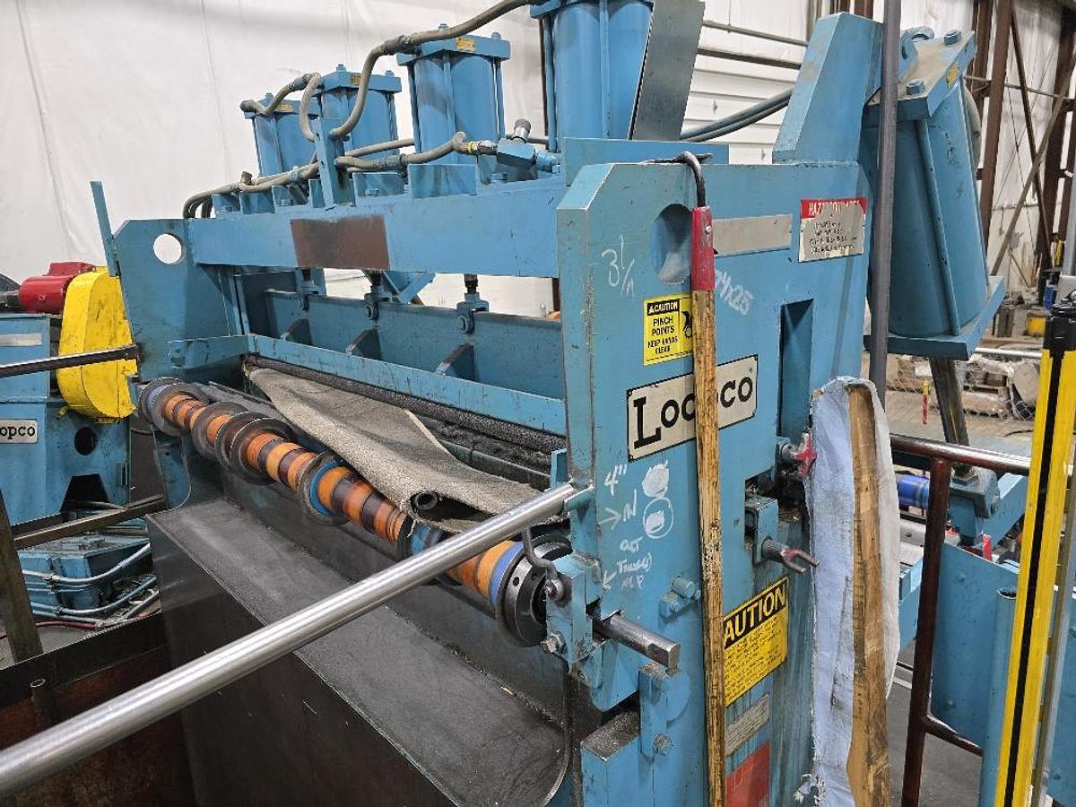 Used 72” X 50,000 Lb Loopco Slitting Line