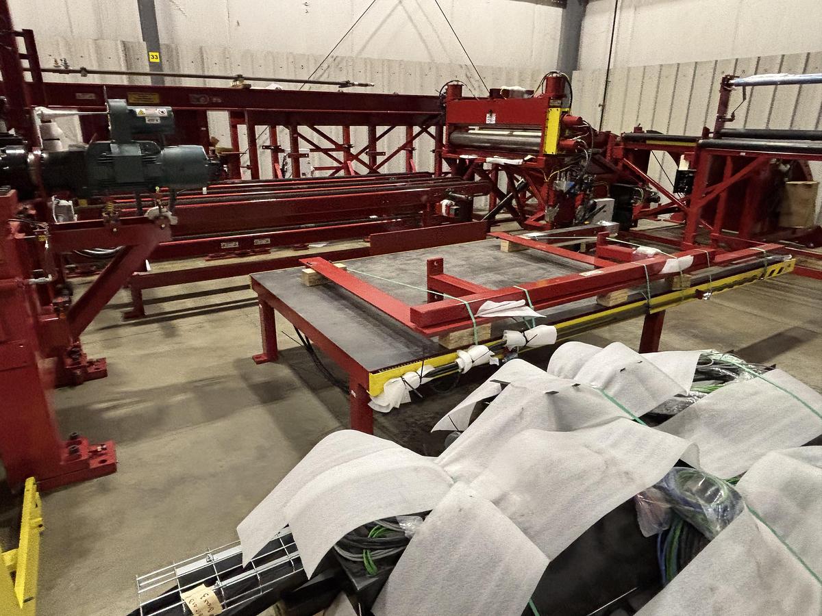 Used 63” X 0.079” Red Bud Cut-to-Length Line