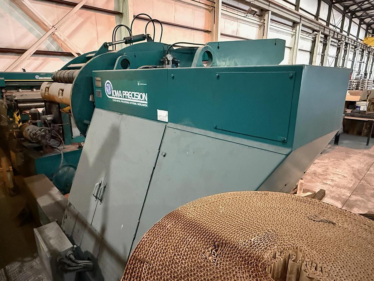 Used 72” x .075” x 20,000# Iowa Precision Multi-Blanking / Cut-To-Length Line