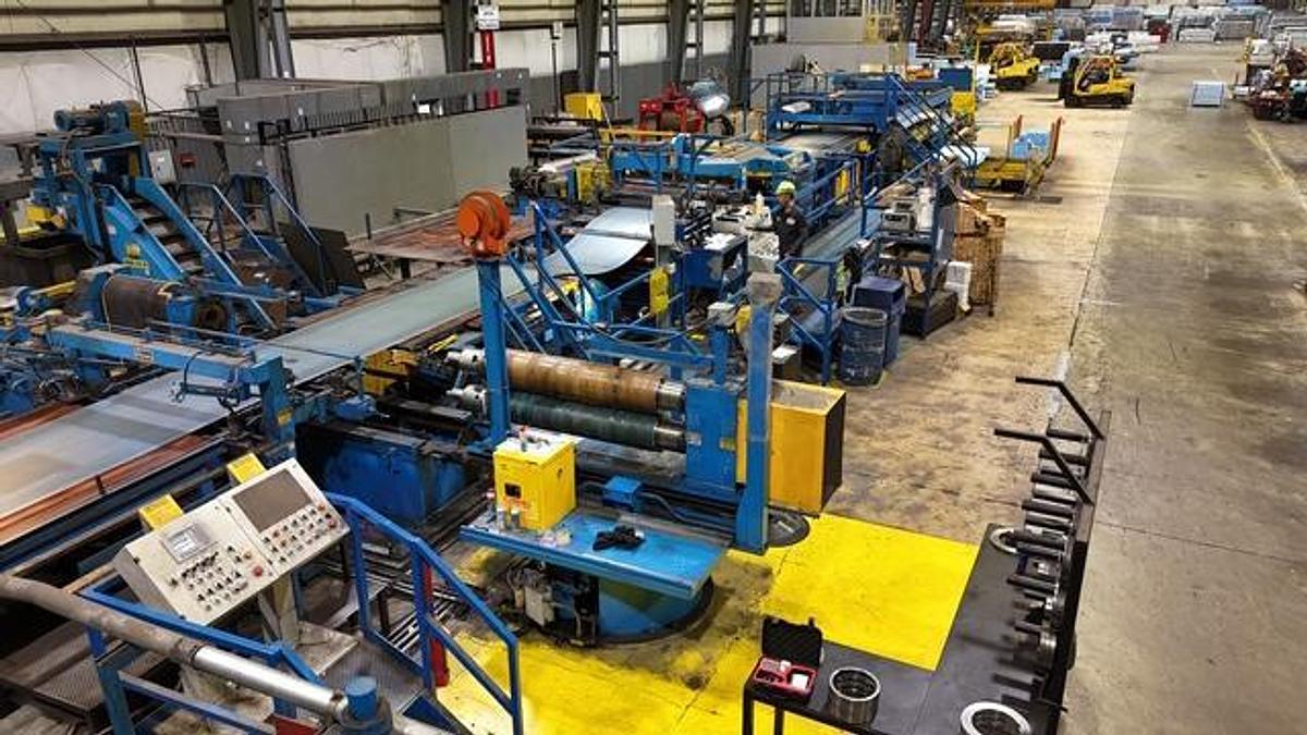 Used 74” x .135” Pro-Eco Slitting Cut-To-Length Line