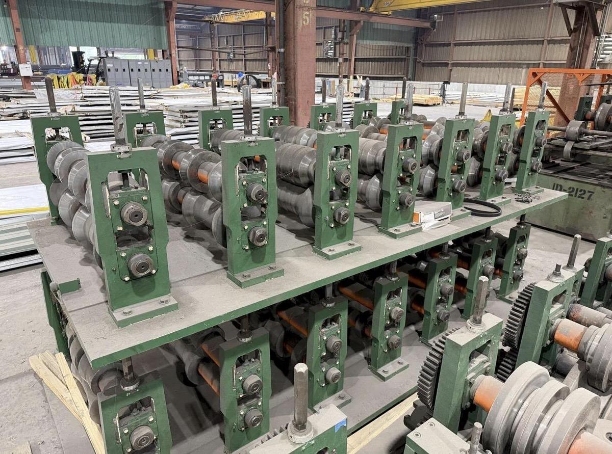 Used 14 Stand x 3" x 44" Bradbury Model 320 Panel Roll Forming Line