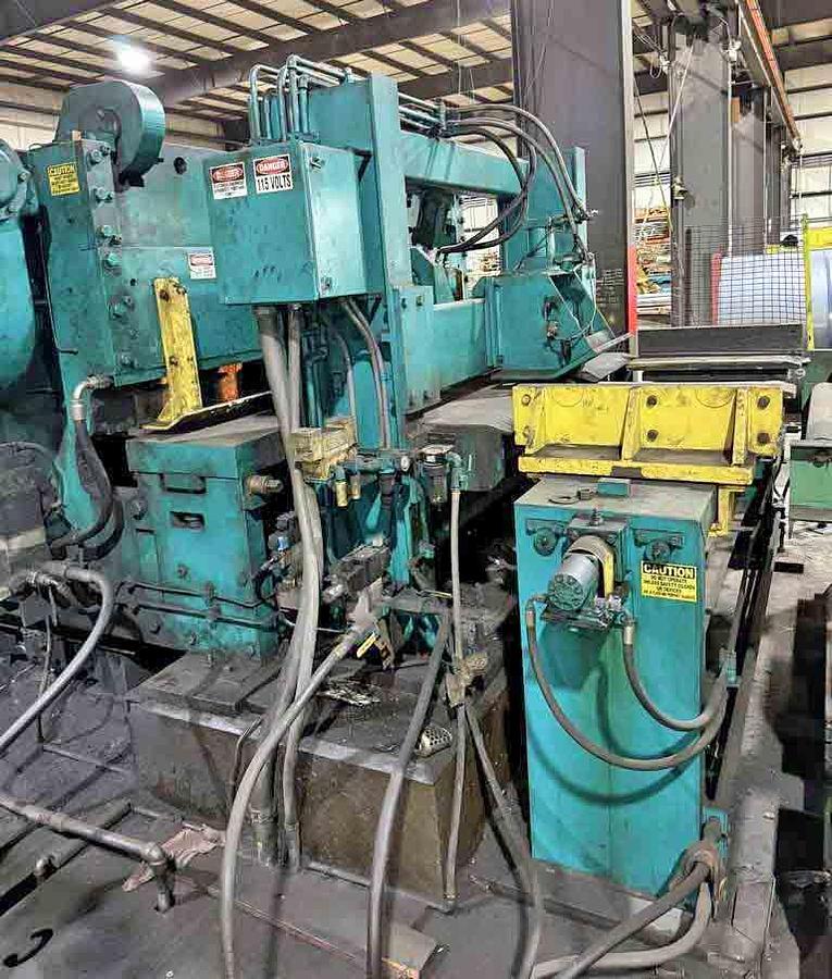 Used 74" x 0.375" x 60,000 Lb Herr Voss Cut To Length Line