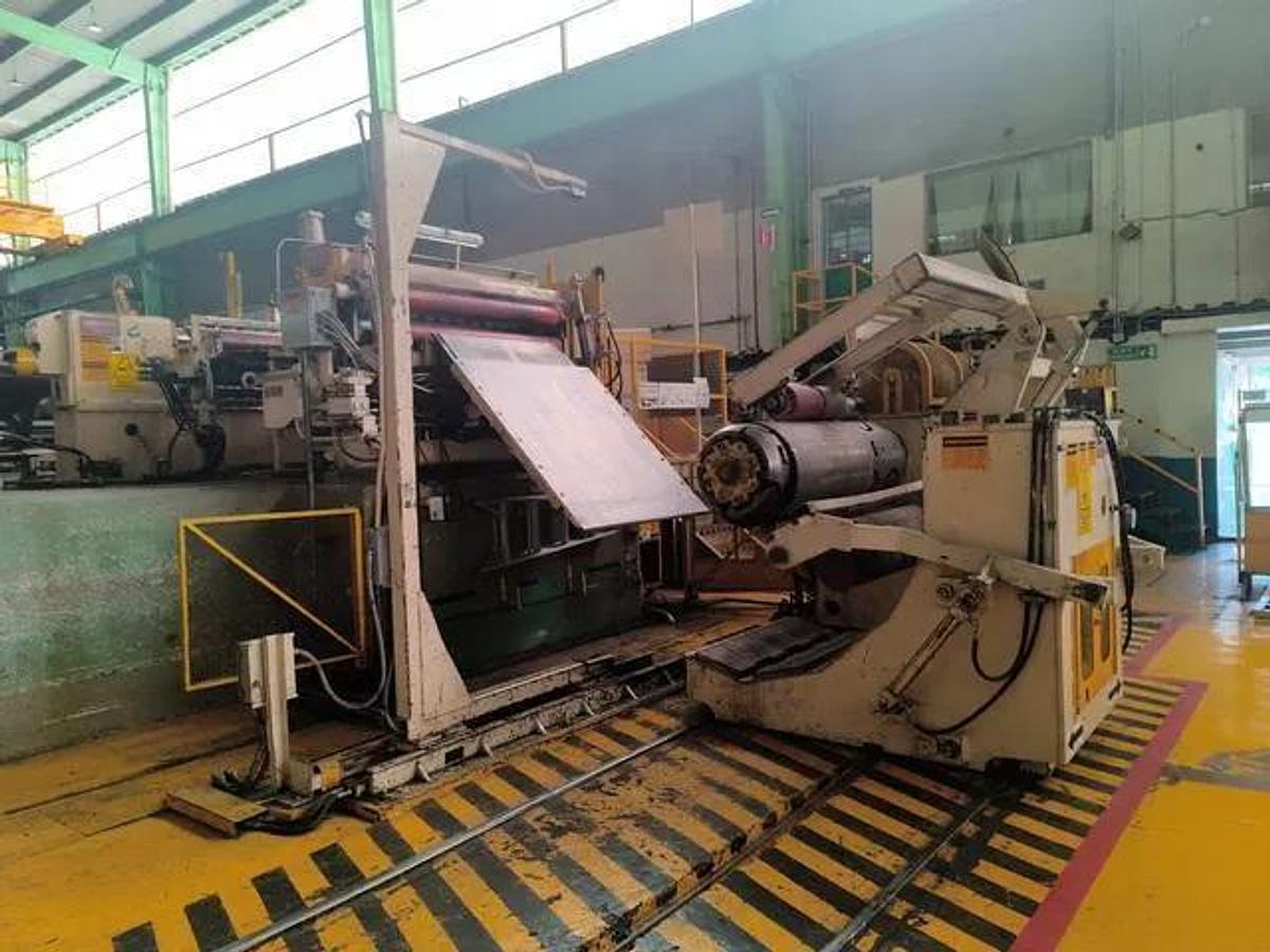 Used 60” X .125” X 44,000 Lbs Stamco Loop Dual Head Slitter With Banding Line