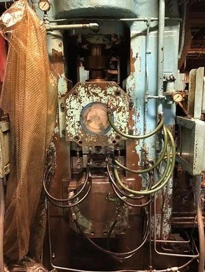 Used 18” Ruesch 4HI Reversing Rolling Mill With Hydraulic Screw Downs