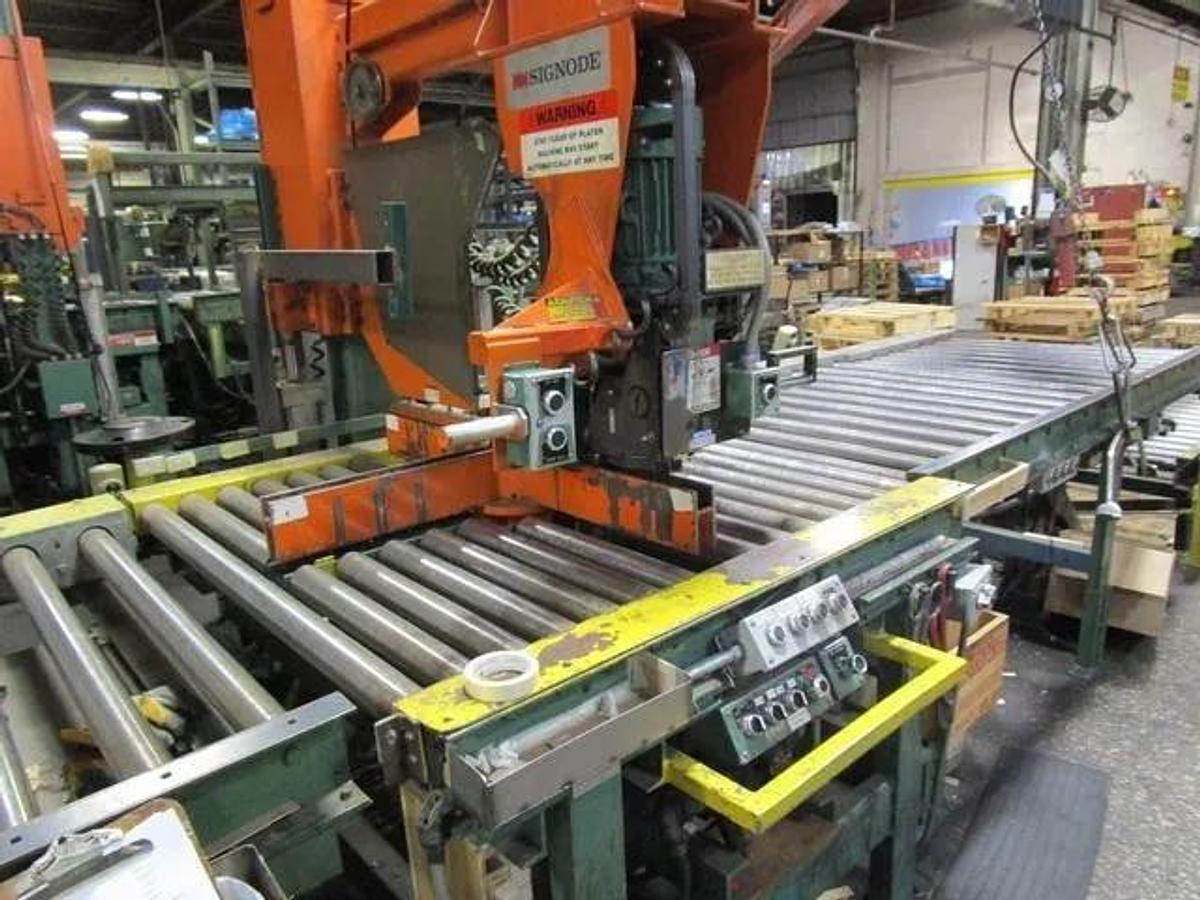 Used 8” x .062” x 2,000# Stanat Design Slitting Line With Banding Line