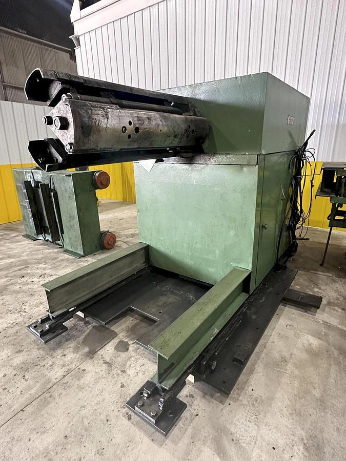 Used 20,000 LB X 48" RED BUD RBI MODEL #RM48-20S COIL REEL UNCOILER & CAR