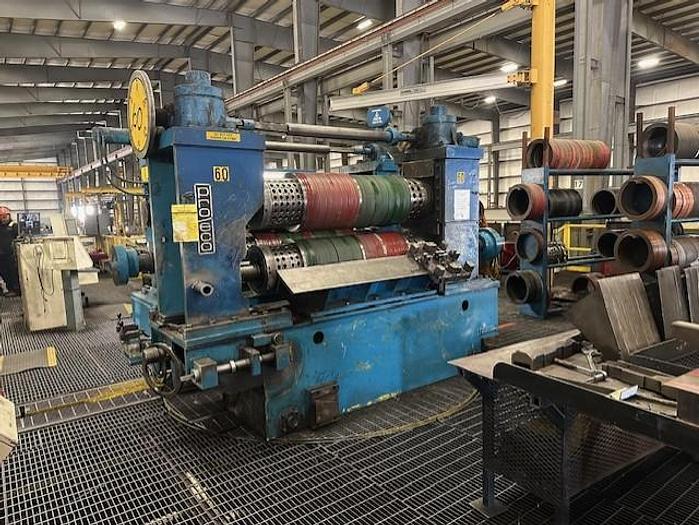 Used 72” x 0.625” x 70,000 lb Pro-Eco Heavy Gauge Injector Head Slitting & Packaging Line