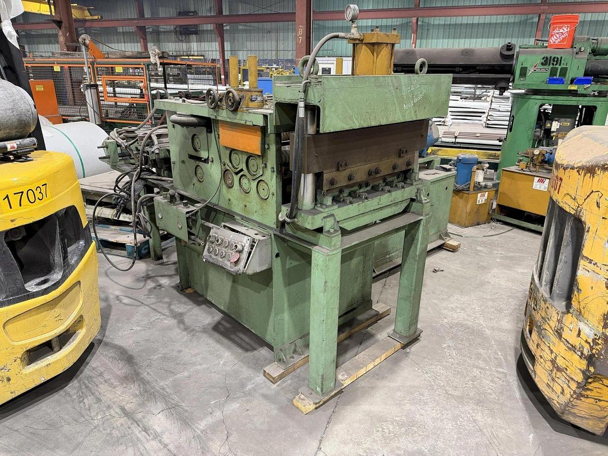 Used 12 Stand x 3.5” Arbor x 26” Roll Space Bradbury C&Z Purlin Roll Forming Line