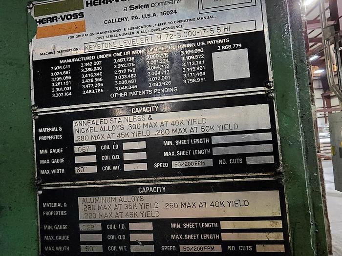 Used Herr-Voss Keystone Leveler