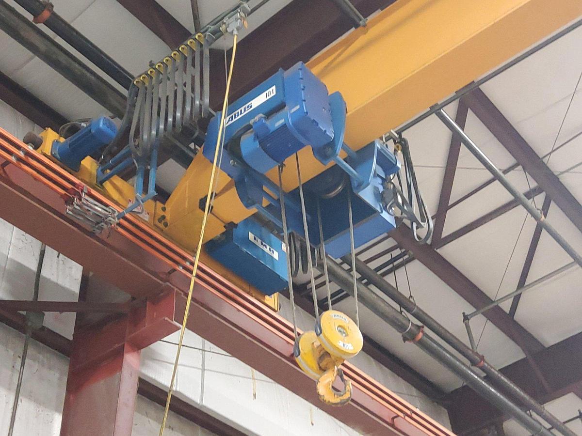 Used 10 Ton x 47’ ABBUS Bridge Crane with EMH Hoist