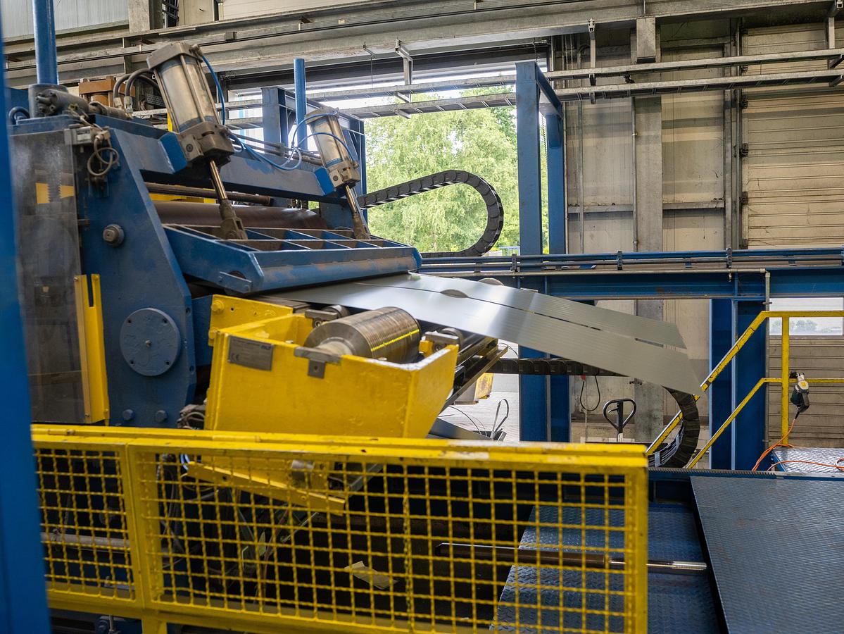 Used 65” x .098” Stainless Steel Slitting Line