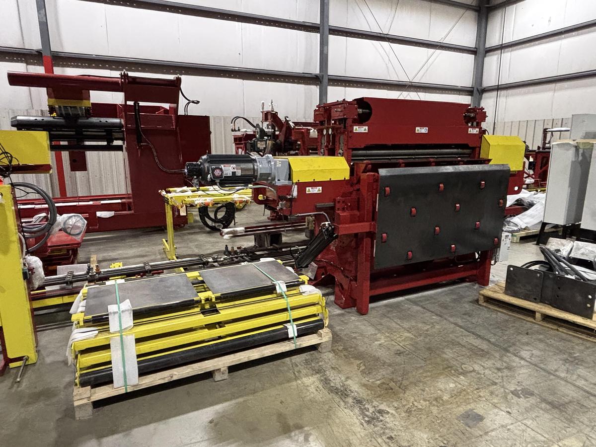 Used 63” X 0.079” Red Bud Cut-to-Length Line