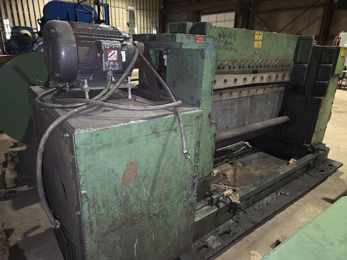 Used 63" wide x 10 gauge Wysong Shear w 20 hp motor
