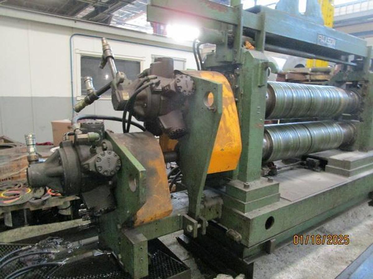 Used 60" x .187” x 50,000# Chicago/Paxson Loop Slitting Line with 2 Heads