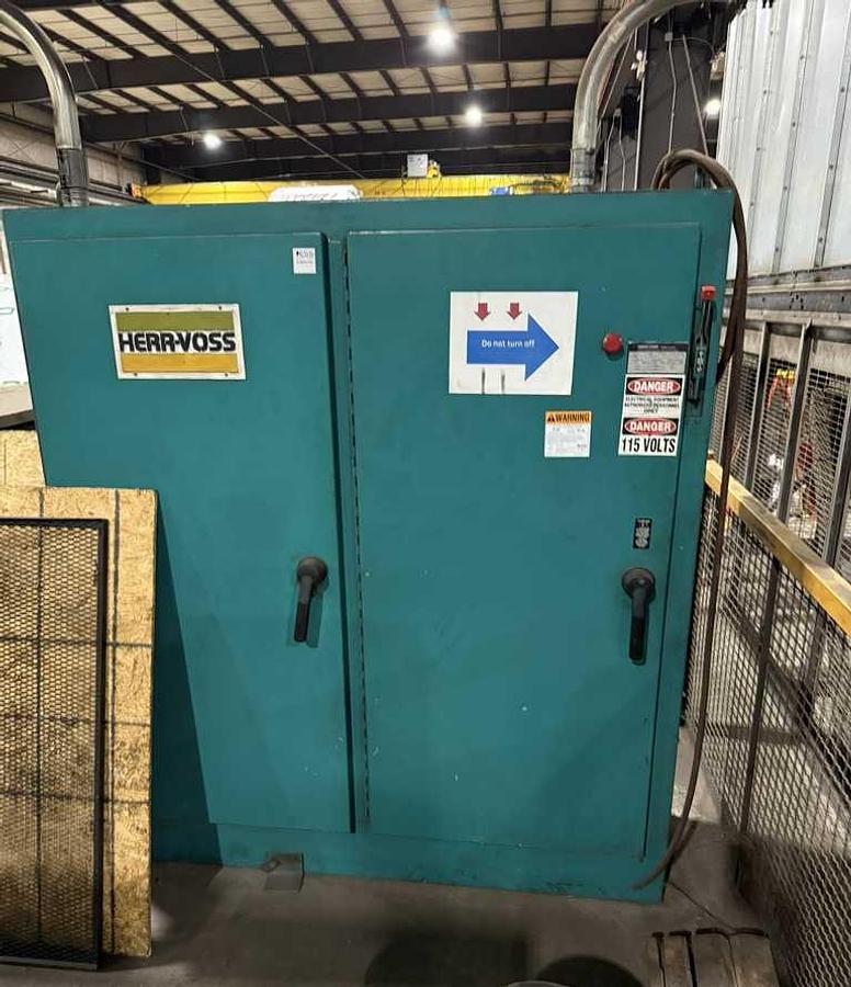Used 74" x 0.375" x 60,000 Lb Herr Voss Cut To Length Line