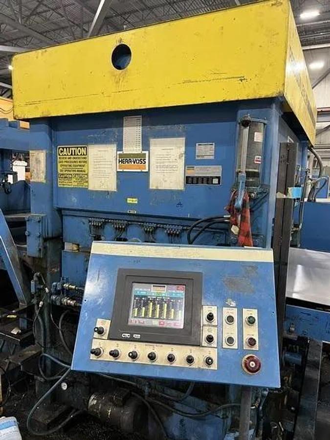 Used 60” x .135” x 80,000 Lbs Red Bud Multiblanking Line With Three 5HI Cassettes