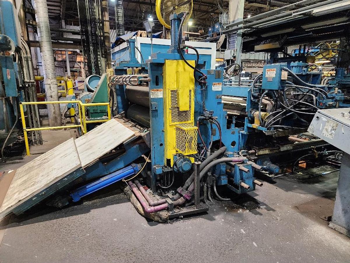Used 52” x .100” x 35,000 Lb. Stamco Double-Loop Slitting Line