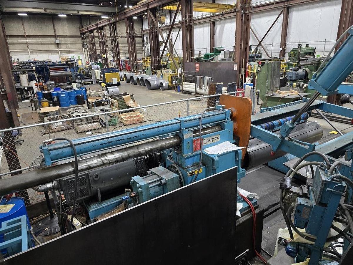 Used 72” X 50,000 Lb Loopco Slitting Line