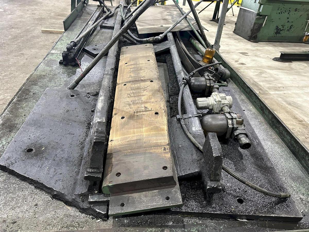 Used 20,000 LB X 48" RED BUD RBI MODEL #RM48-20S COIL REEL UNCOILER & CAR