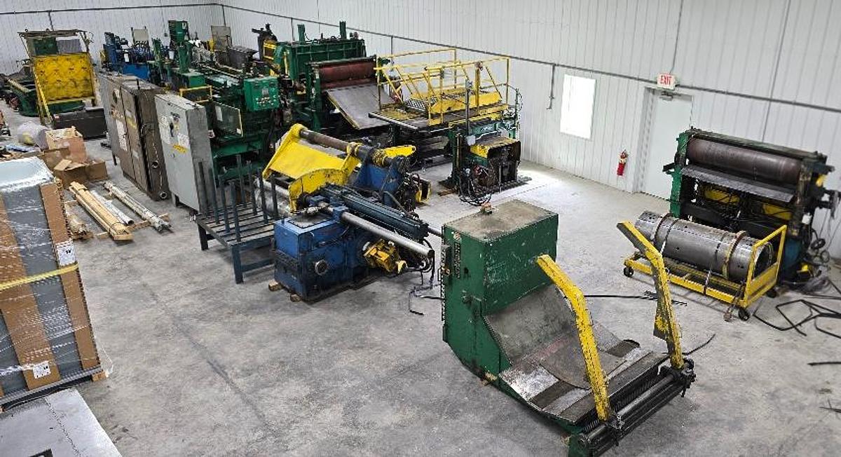 Used 60” x 0.250” x 50,000 lb Pro-Eco Slitting Line