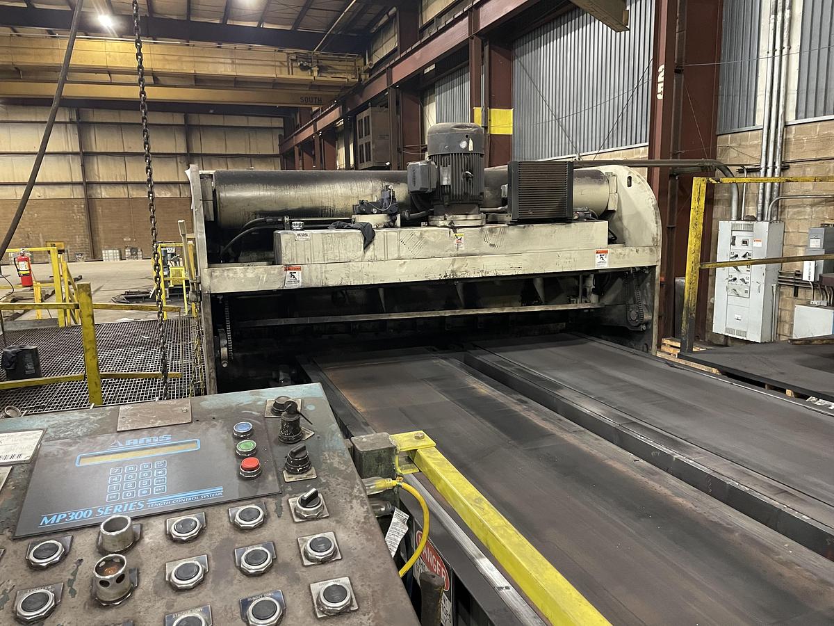 Used 72" x 1/2" x 44,000lb Bradbury/Paxson Cut-To-Length Line