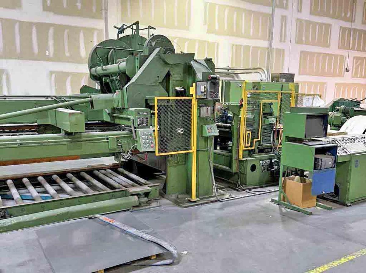 Used 60” x 0.135” x 40,000 Lbs Paxson Cut To Length Line
