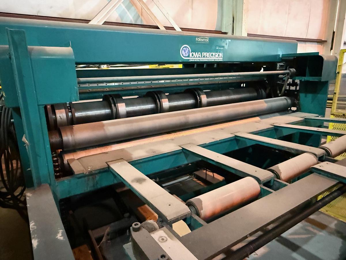 Used 72” x .075” x 20,000# Iowa Precision Multi-Blanking / Cut-To-Length Line