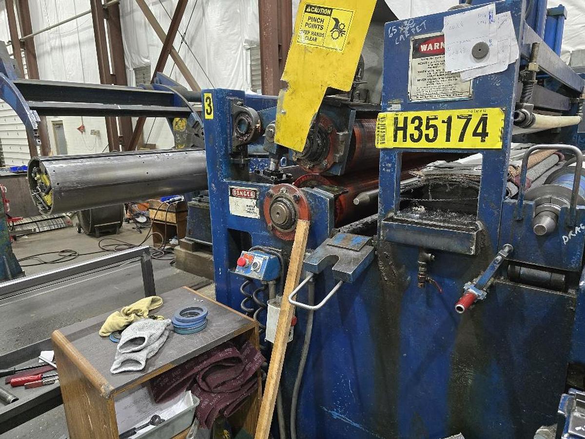 Used 60” X 50,000 Lb Braner Slitting Line