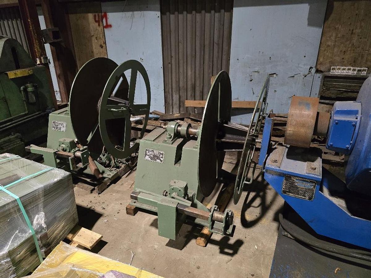 Used 12” Wide Scrap Winder With Oscillation Eye