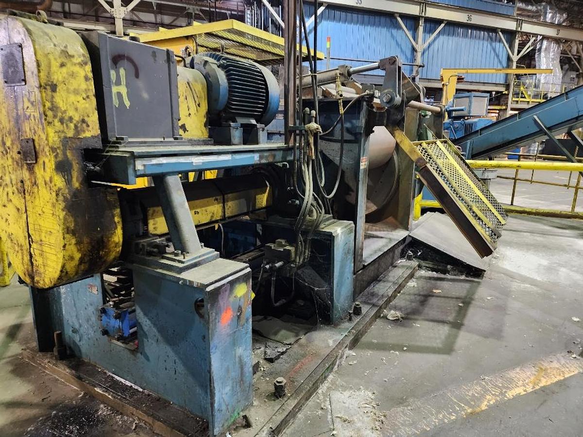 Used 52” x .100” x 35,000 Lb. Stamco Double-Loop Slitting Line