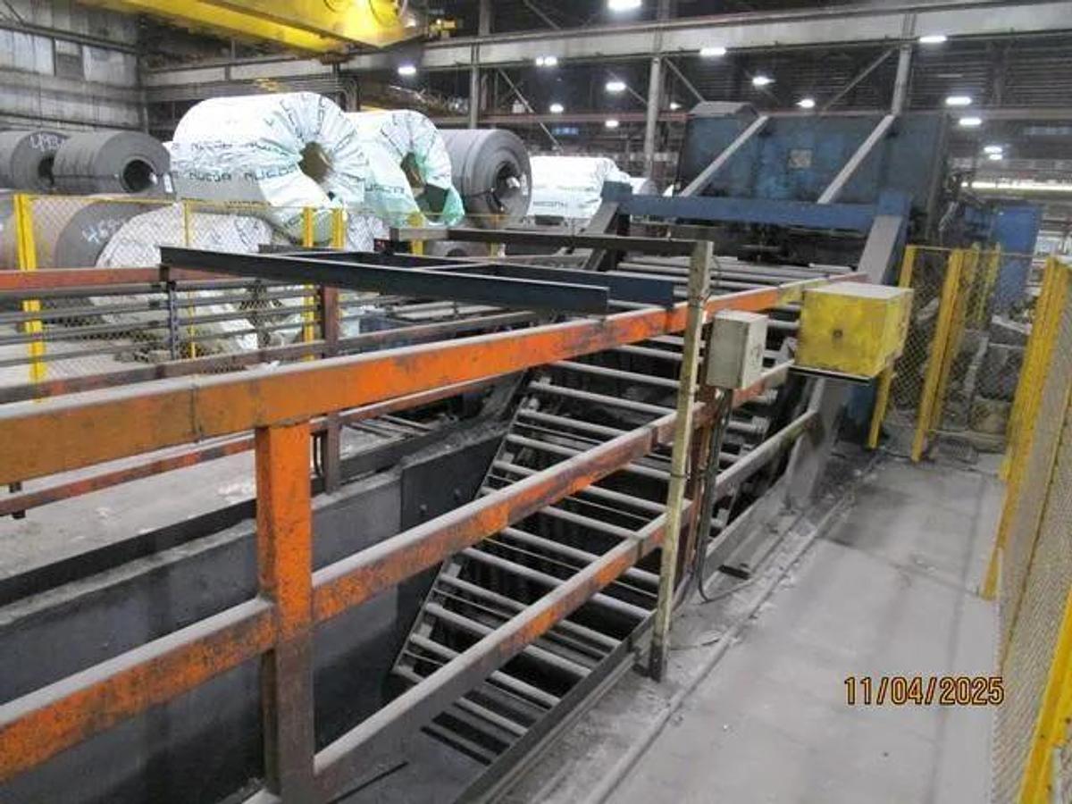 Used 72" x .250" x 80,000 Lb Bradbury Cut-To-Length Line