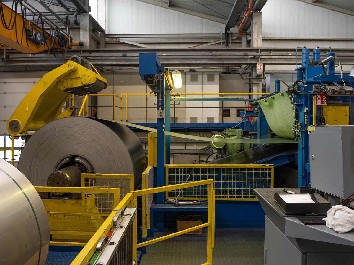 Used 65” x .098” Stainless Steel Slitting Line