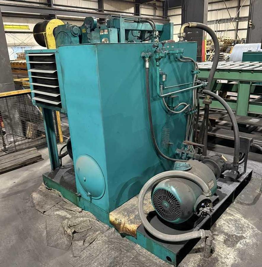 Used 74" x 0.375" x 60,000 Lb Herr Voss Cut To Length Line