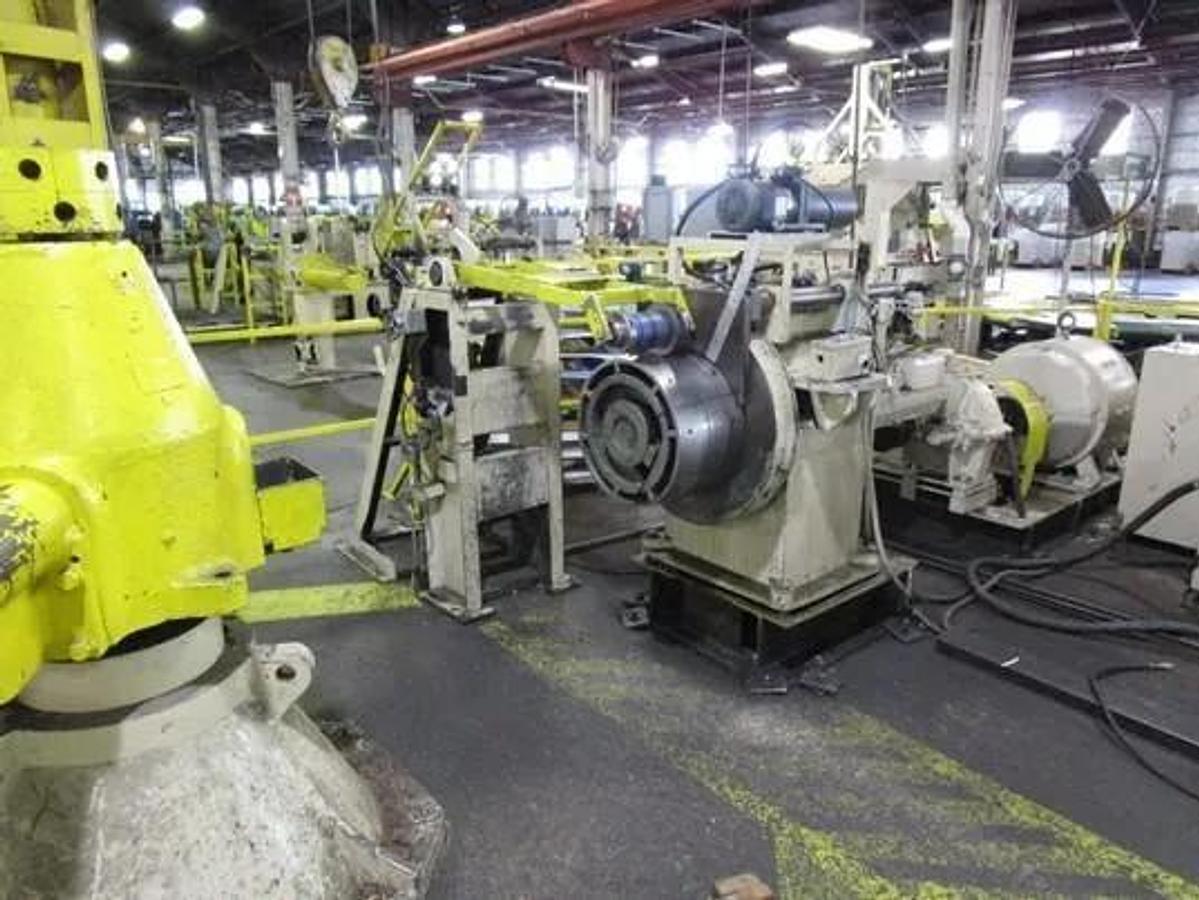 Used 4" Wide X .060" - .250" Coil To Coil Edging Line