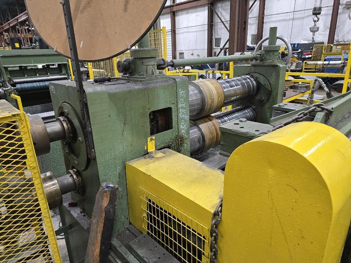 Used 36” x 30,000 lb Nova Slitting Line