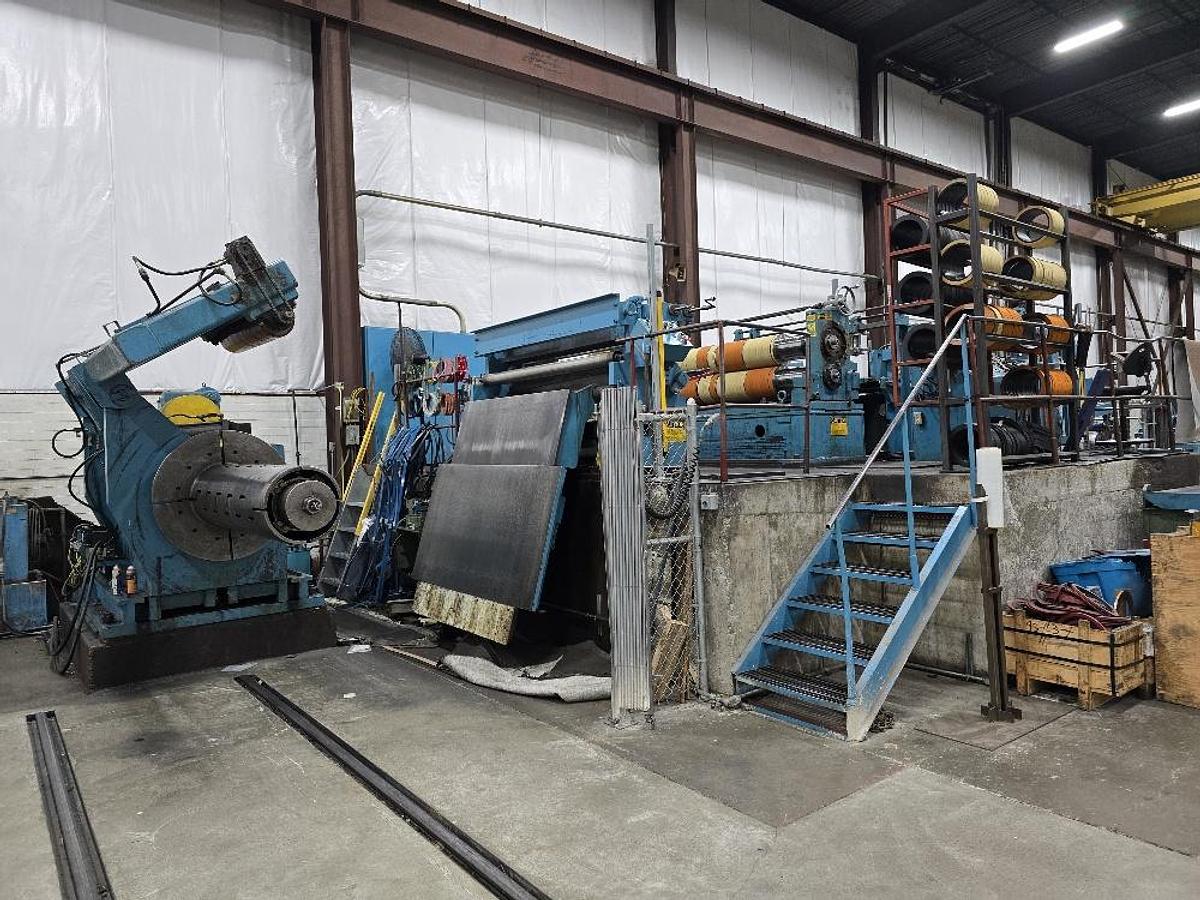 Used 72” X 50,000 Lb Loopco Slitting Line