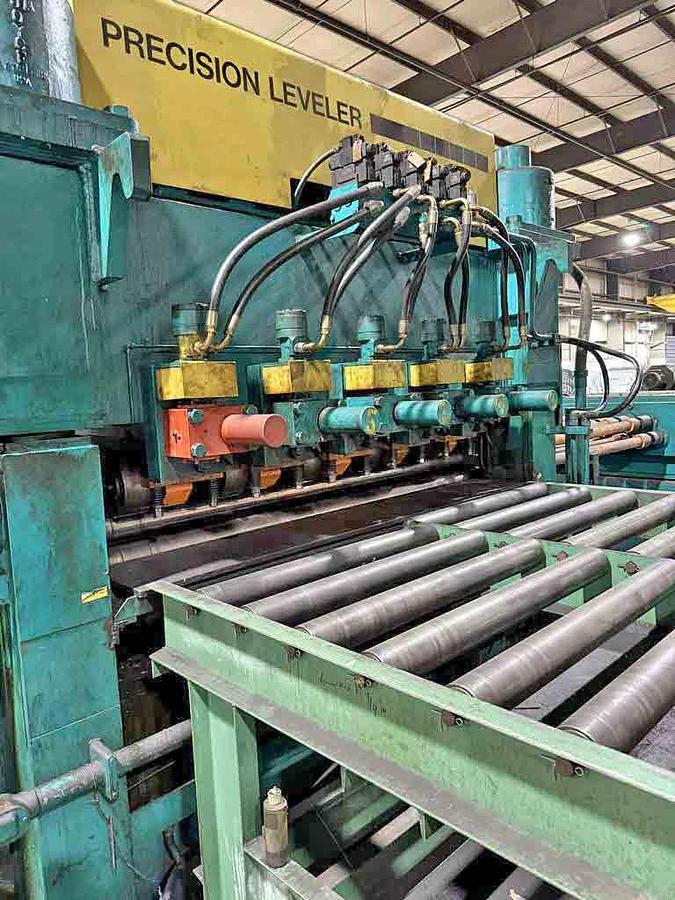 Used 74" x 0.375" x 60,000 Lb Herr Voss Cut To Length Line
