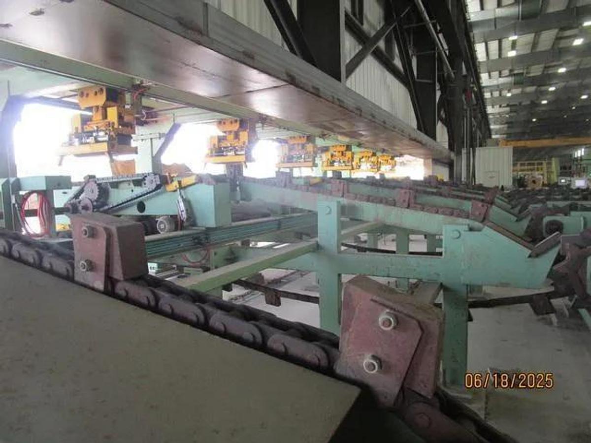 Used 7” Diameter x 60’ Mair Stacker and Exit Conveyor 