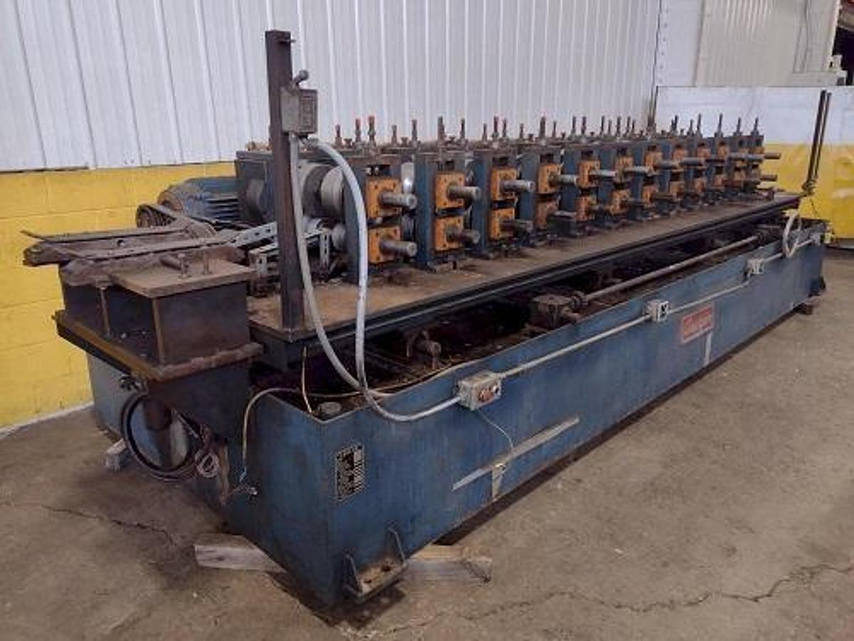 Used 12 Stand X 2.5” Ardcor/Roll Kraft Model F-10 Adjustable Width Stud Rollformer.