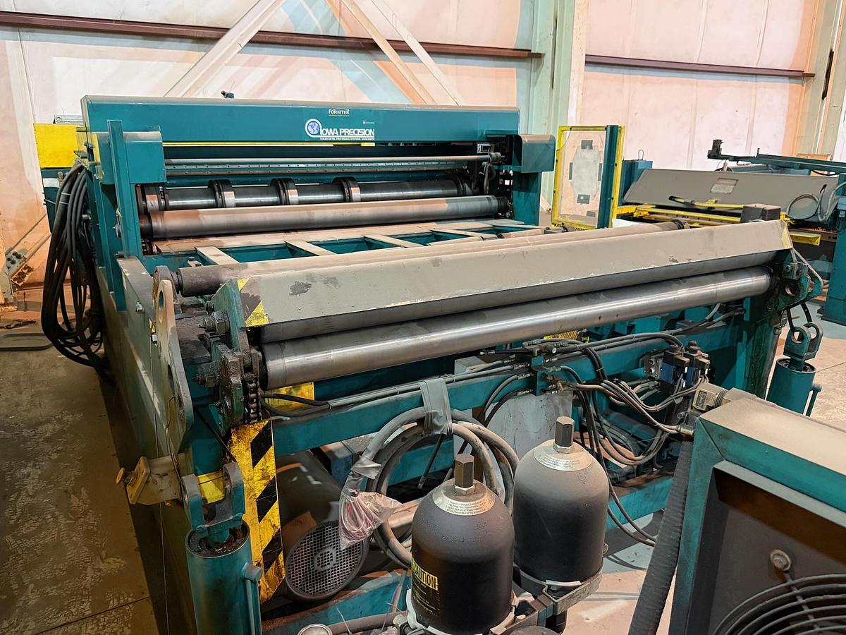 Used 72” x .075” x 20,000# Iowa Precision Multi-Blanking / Cut-To-Length Line