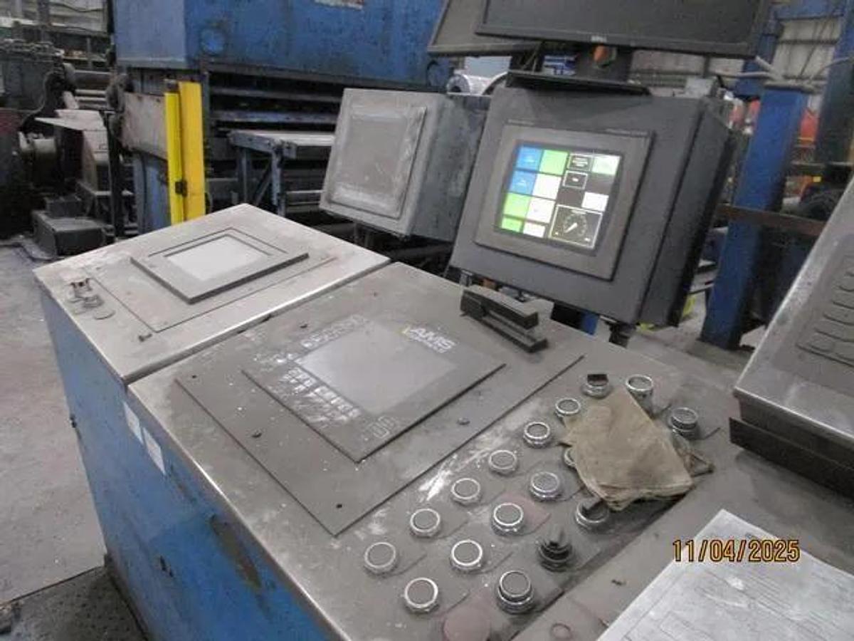 Used 72" x .250" x 80,000 Lb Bradbury Cut-To-Length Line