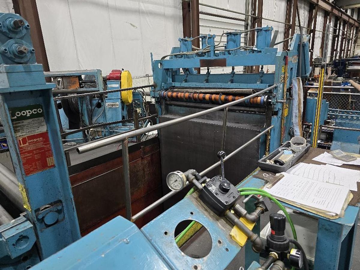 Used 72” X 50,000 Lb Loopco Slitting Line