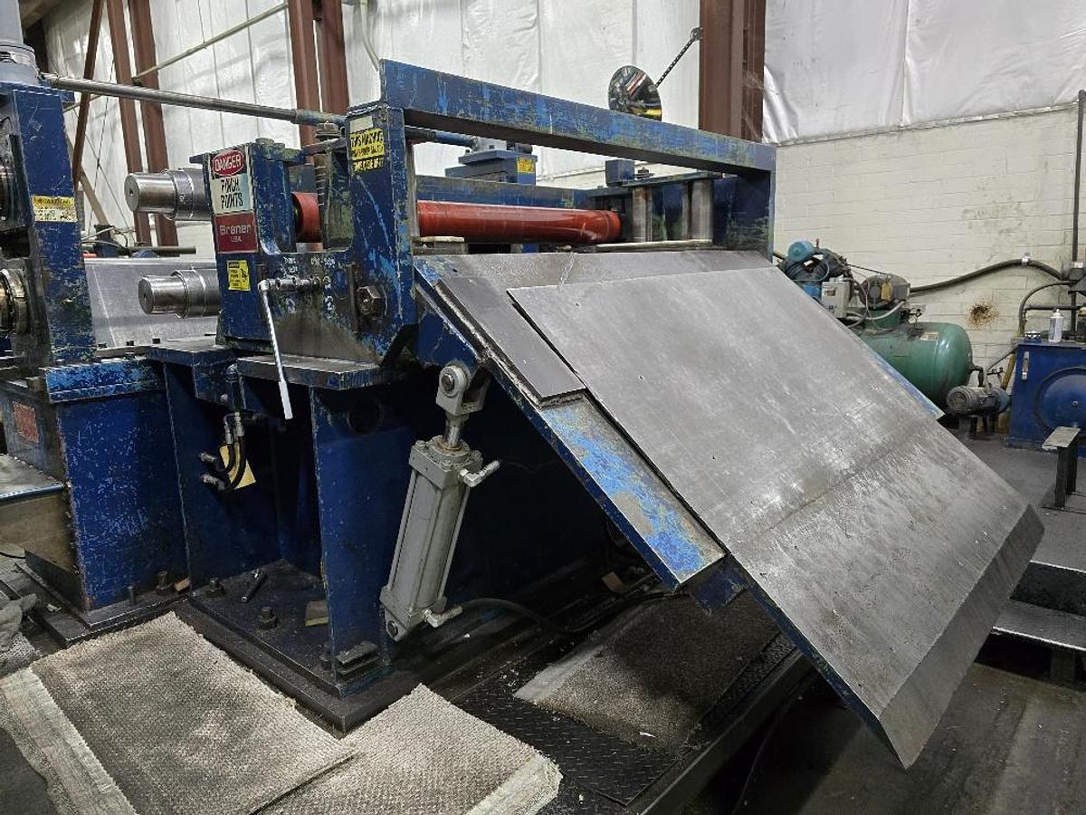 Used 60” X 50,000 Lb Braner Slitting Line