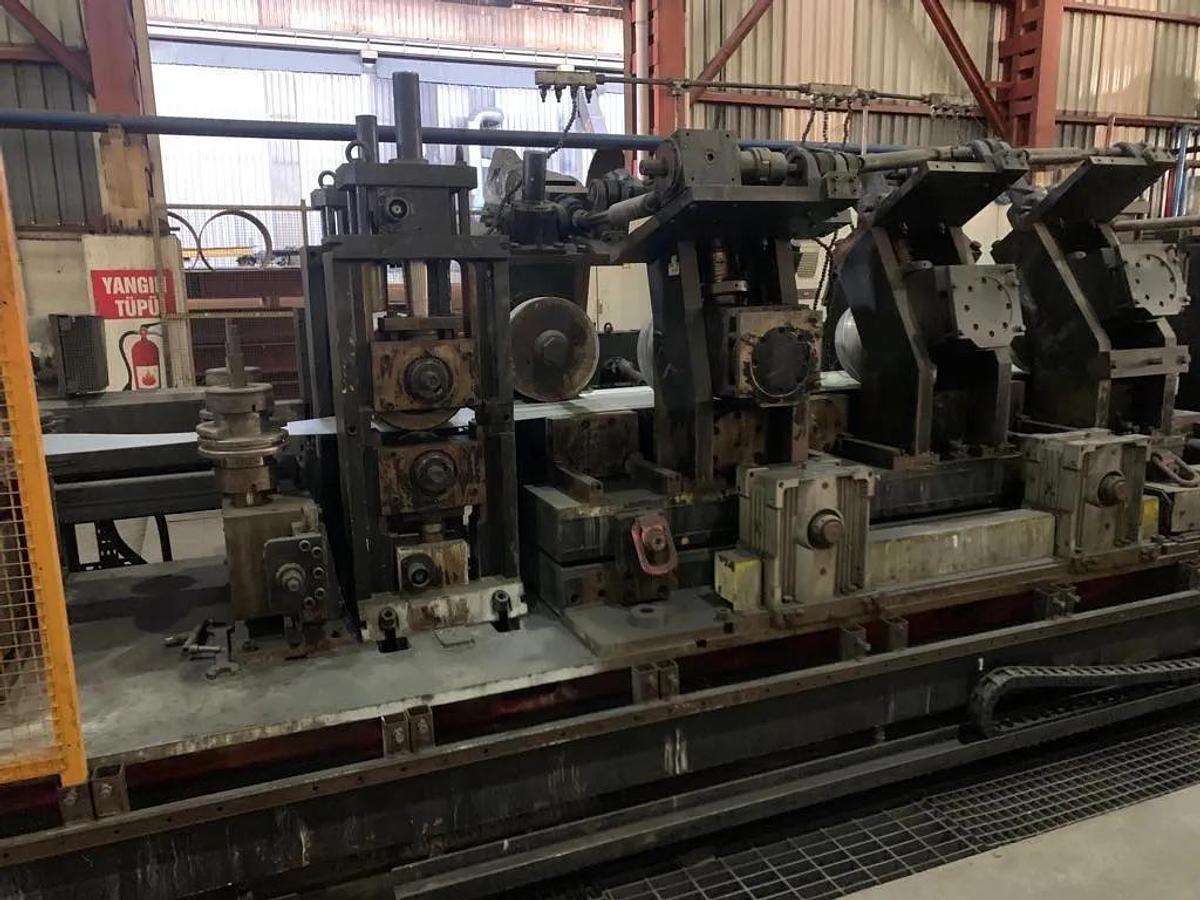 Used 100 mm x 100mm VAI / SEUTHE Direct Forming Tube Welding Line