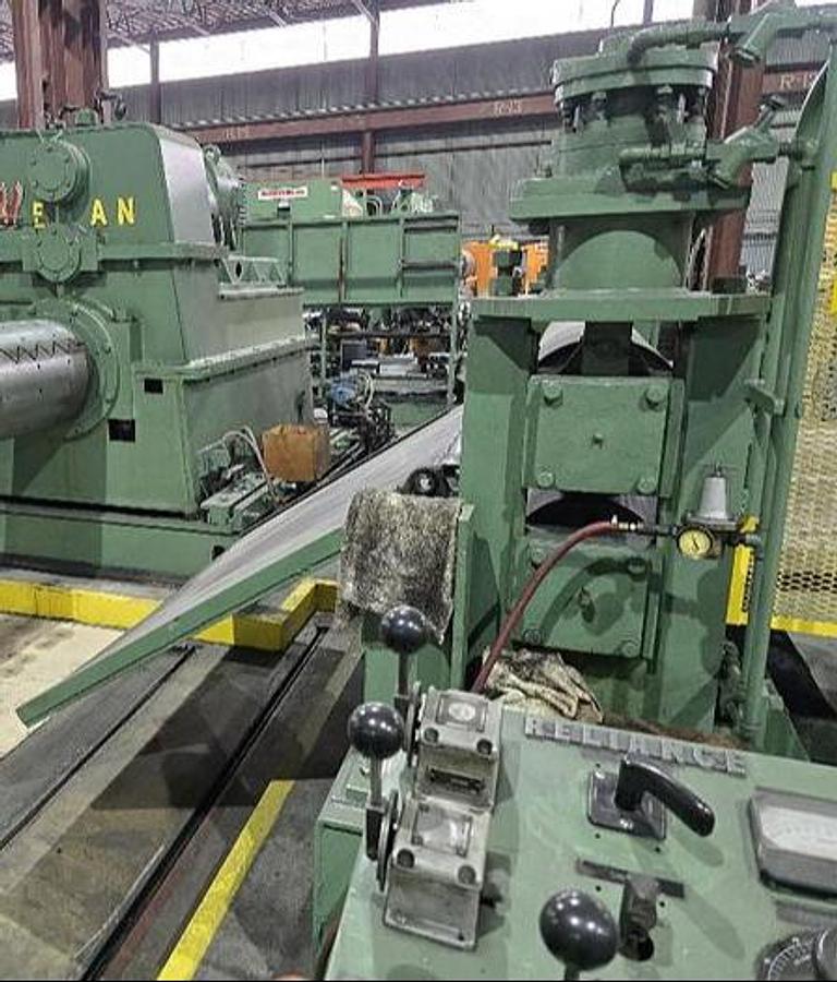Used 76" Wean Peeler/Pinch Rolls